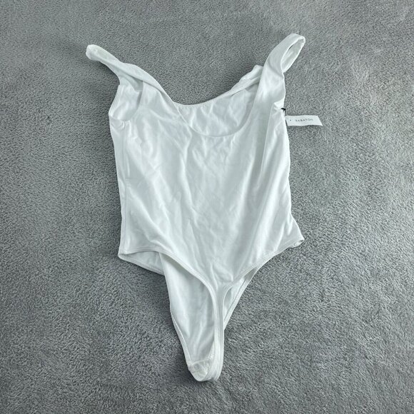 Babaton Womens White Portfolio Contour Bodysuit L NWT 5263 - Picture 2 of 8